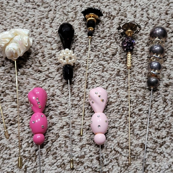Exotic hat pins, $5 ea bundle & save - Picture 3 of 4